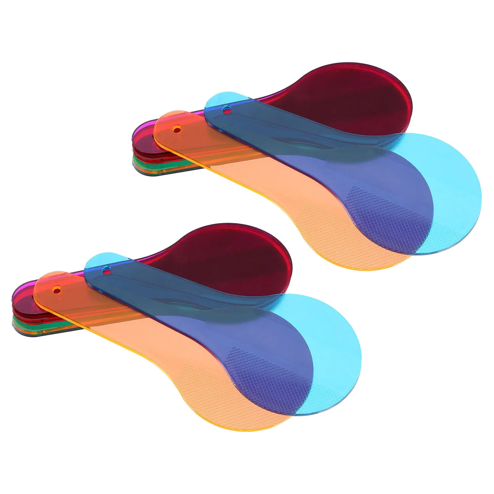 16 قطعة لون شفاف فيلم لوح مرشح الألوان مرشحات ضوء عالية الشفافية للأطفال أدوات التدريس التجارب العلمية