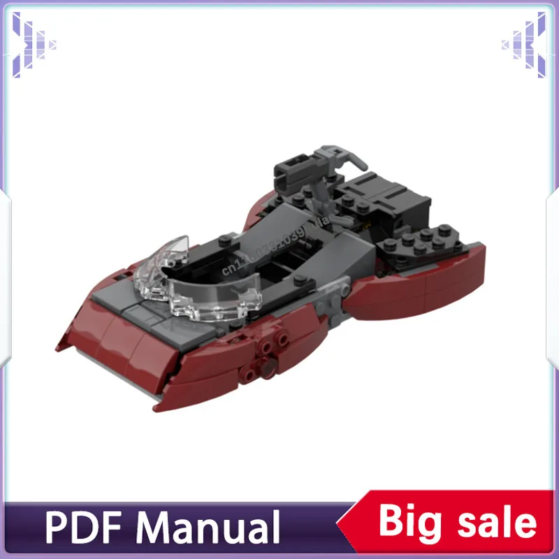 Zestaw klocków Mandalorian Speeder, kosmiczna wojna, dla dorosłych, moc, cegły, wojskowy, statek kosmiczny, model gwiazdy, prezent na Boże Narodzenie