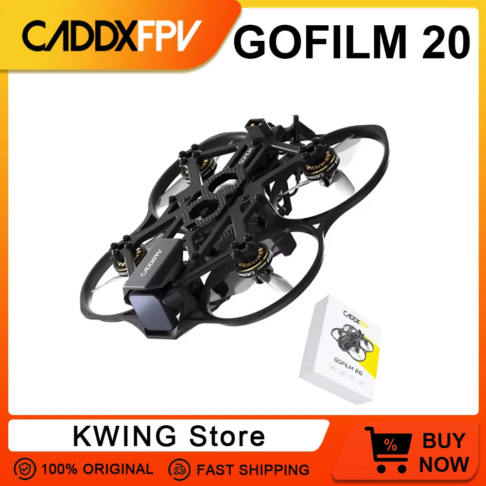 

CADDX Gofilm 20 4K Starlight FPV Дрон HD с двигателями 1303 6000 кВ ELRS и технологией гиропотока Цифровая система VTX HD CADDXFPV