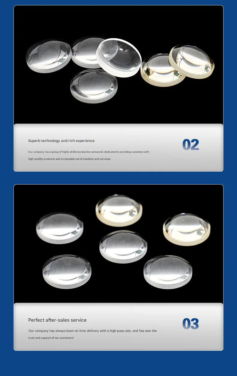 عدسة بلانو محدبة مقاس 10 مم K9 عدسة ليزر مطلية بالزجاج البصري