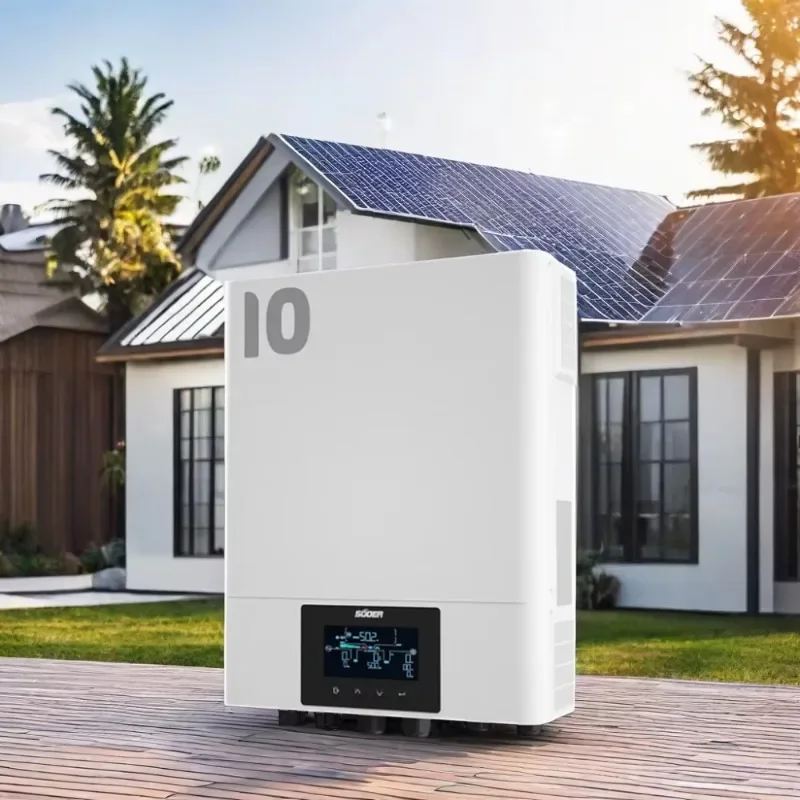 2025 Wholesale 2.2kw 3.2kw 4.2kw 6.2kw 10kw 10.2kw Single-phase Solar Hybrid Inverter MPPT Controller Household AC Inverter