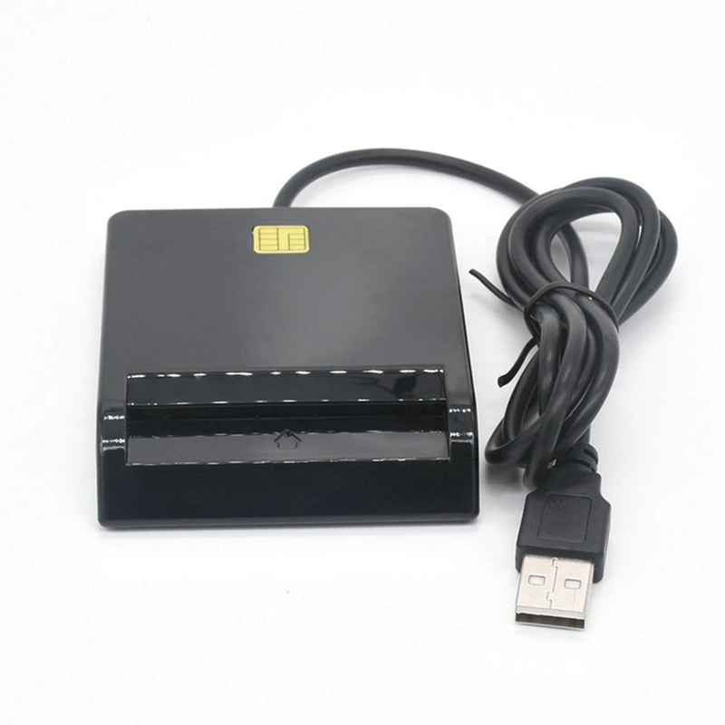 2X USB Smart Card Reader For Bank Card IC/ID EMV Card Reader High Quality For Windows 7 8 10 For Linux OS USB-CCID ISO