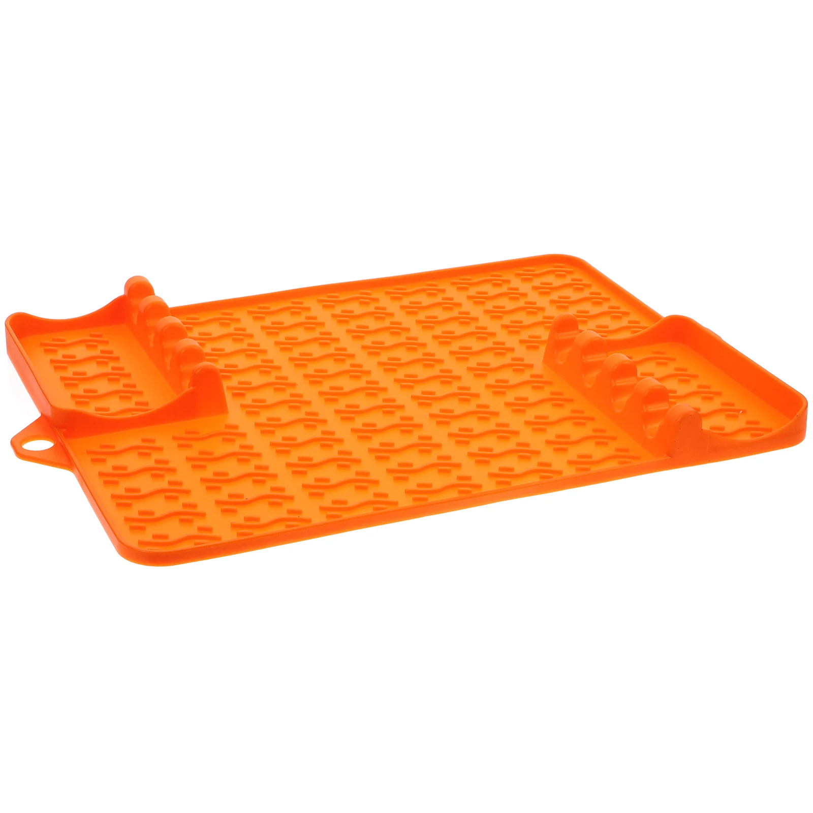 

Silicone Mat for BBQ Grill Accessories Non Slip Spatula Holder Easy Clean Durable Oven Tool Pad Griddle Side Shelf Mat