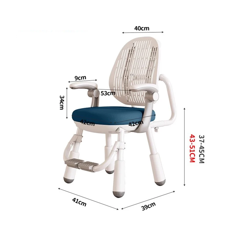 Kursi berlengan anak desain aksen furnitur anak tumbuh anak kursi keselamatan desainer anak Perempuan kamar fauteil sekolah belajar LT
