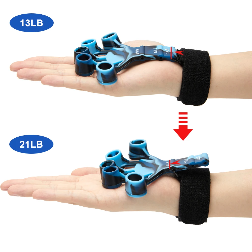 Finger Gripper Finger Exerciser Guitar Finger Exerciser 6 Resistant Levels Recovery Physical Tools Hand Strengthener For Patient