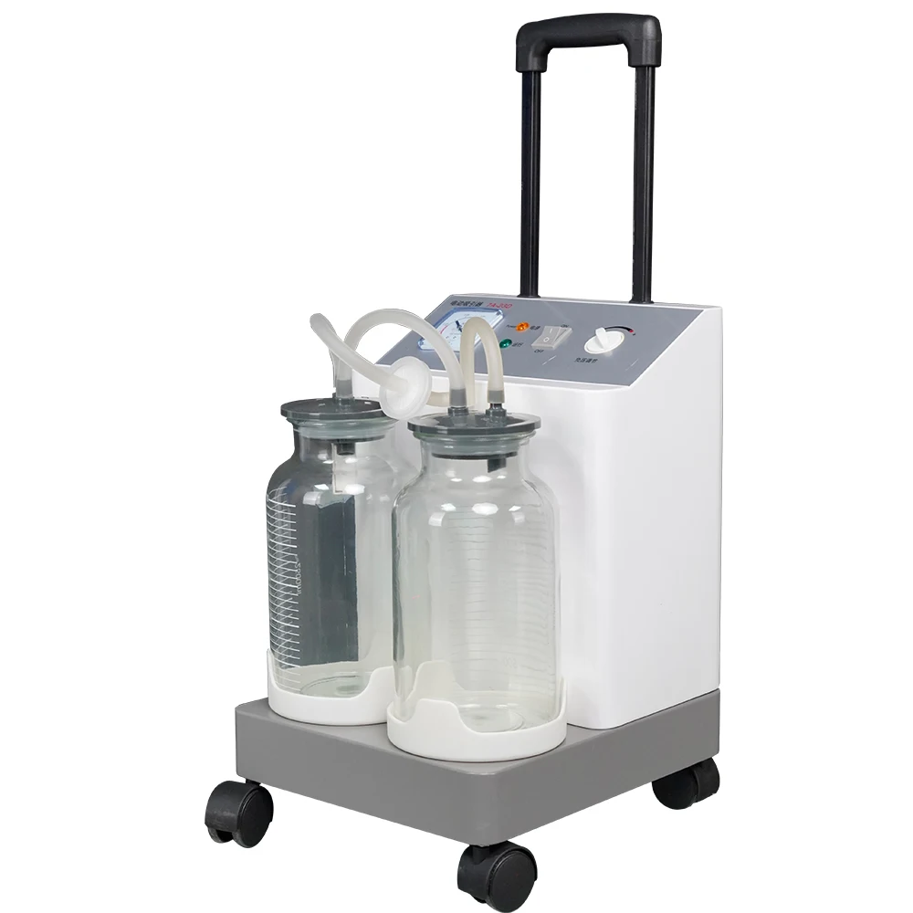 

Heavy Duty High Pump Rate 32L Aspirator Surgical Suction Machine with Two Bottles