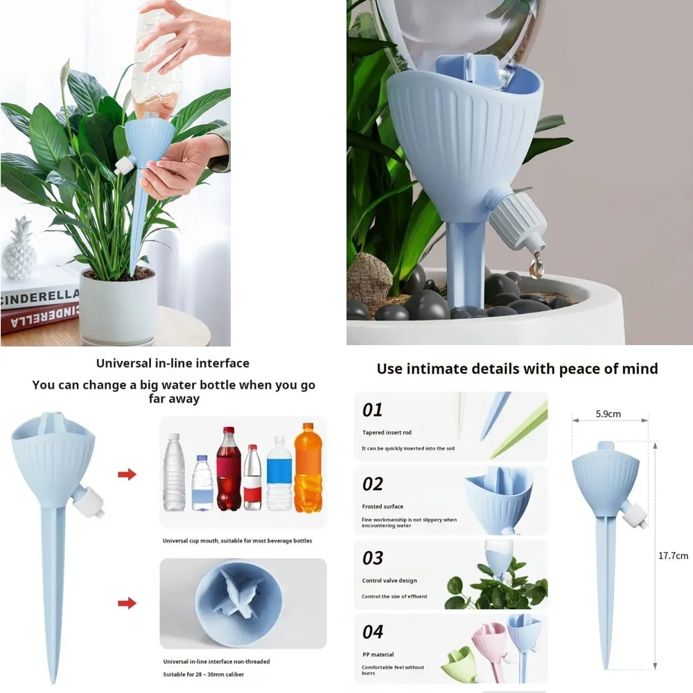 

Irrigation equipment parts4 Pack Plant Watering Spikes Automatic Drip Irrigation System for Indoor Outdoor Garden Plants Self