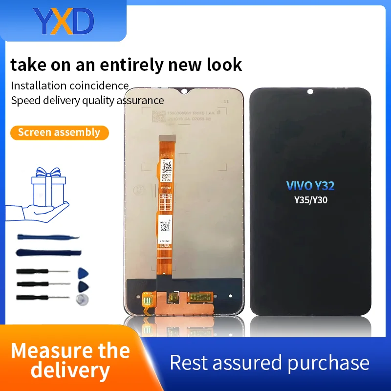 LCD Display For VIVO Y35 LCD Display Touch Screen Digitizer Assembly For  VIVO Y32 Y30 Y35 LCD Screen Replacement