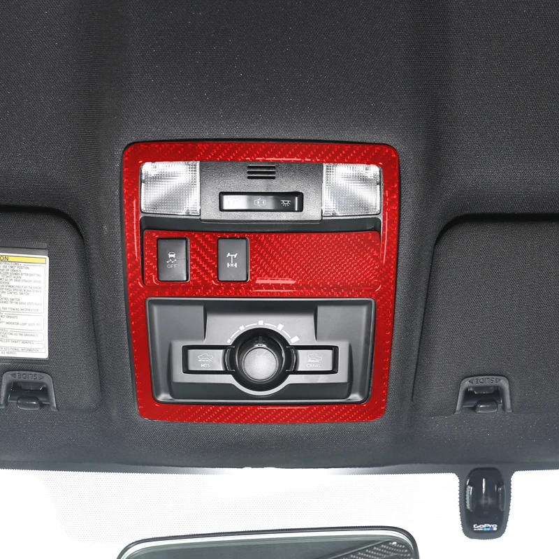 Car Accessories Trim For Toyota Tacoma 2015-2022 Soft Carbon Fiber Car Reading Light Panel Cover Sticker Interior Protection