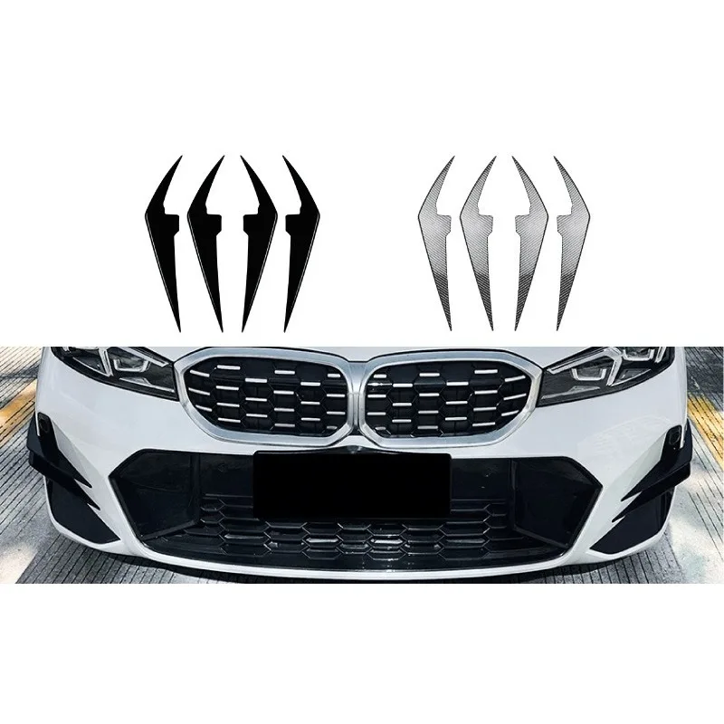 

2PCS Car Front Bumper Air Vent Blade Side Splitter Trim for BMW 3 Series G20 G21 G28 LCI M Sport 318i 320i 330i M340i 2022-2024