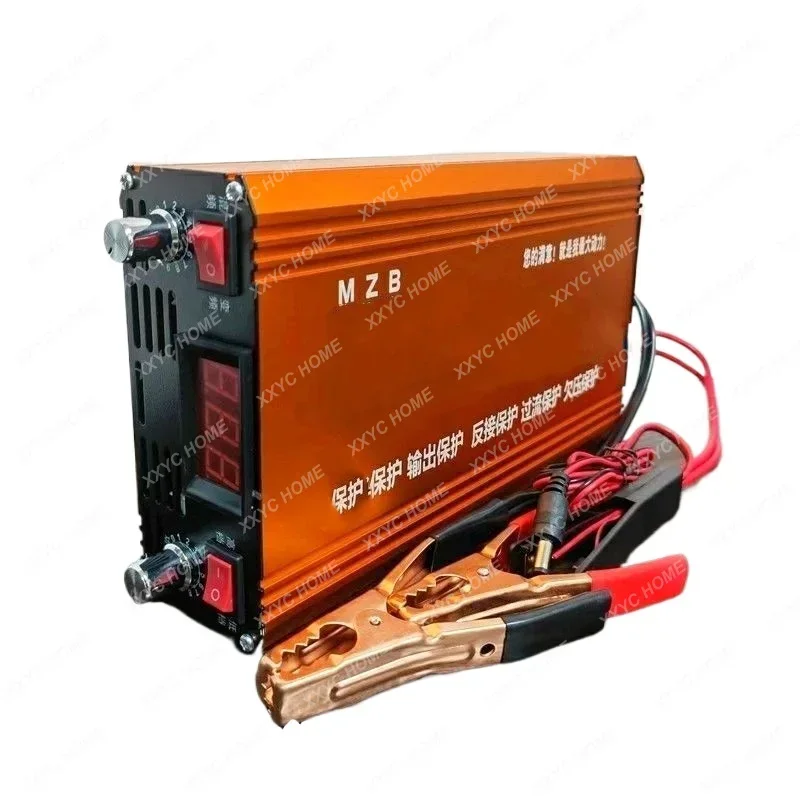 Hochleistungs-Wechselrichterkopf importierte elektronische Röhre 12V Batterie Booster Power Conversion Auftrieb + Saugkönig.