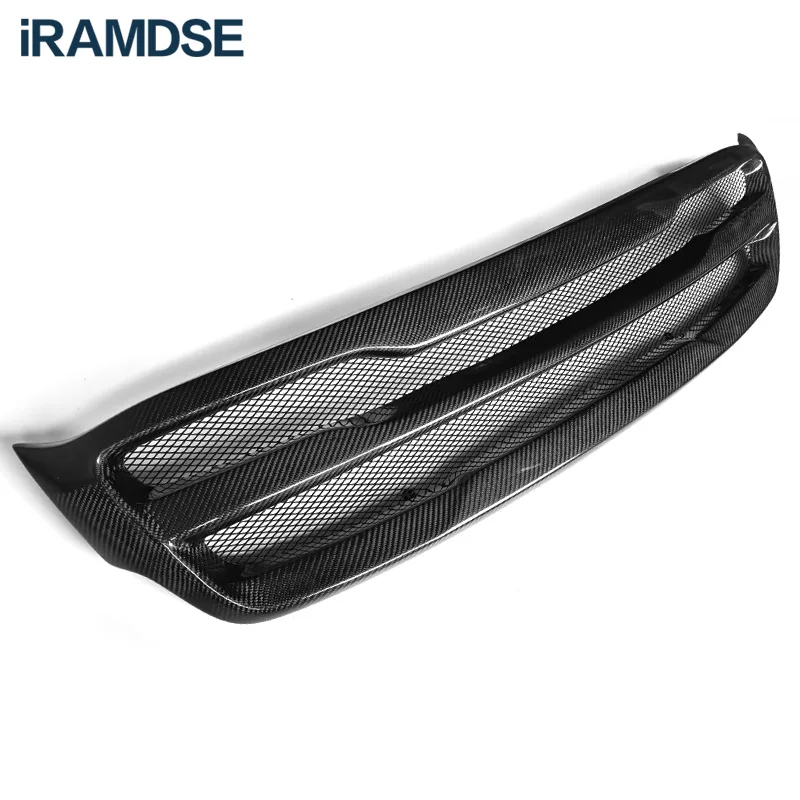 

Carbon Grill for KIA Sorento 2015 2016 2017 Front Bumper Racing Grille Glossy Black Mesh Decorative Strip