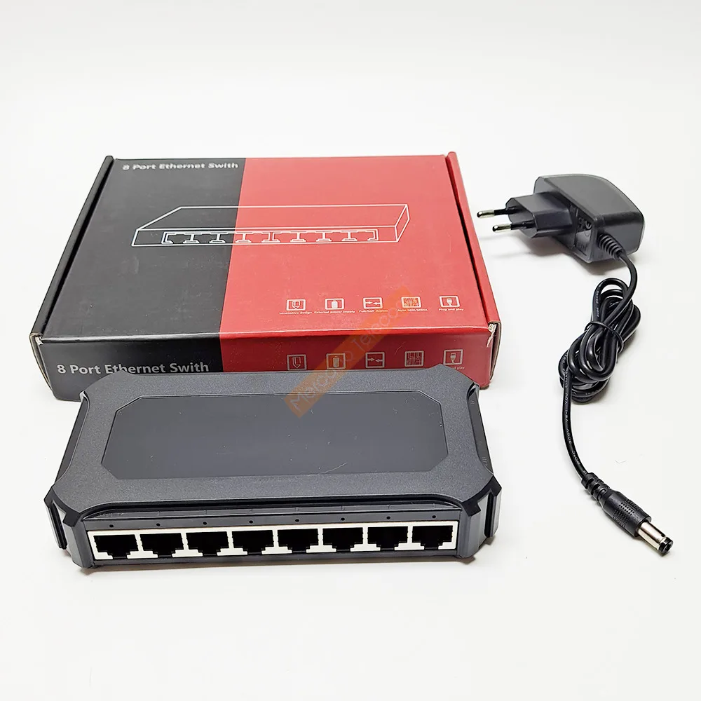 8 Port Gigabit Switch Ethernet Switch Network Switch 1G Large Game Adapter Lan HUB RJ45 Auto unmanaged gbit switcher view 6