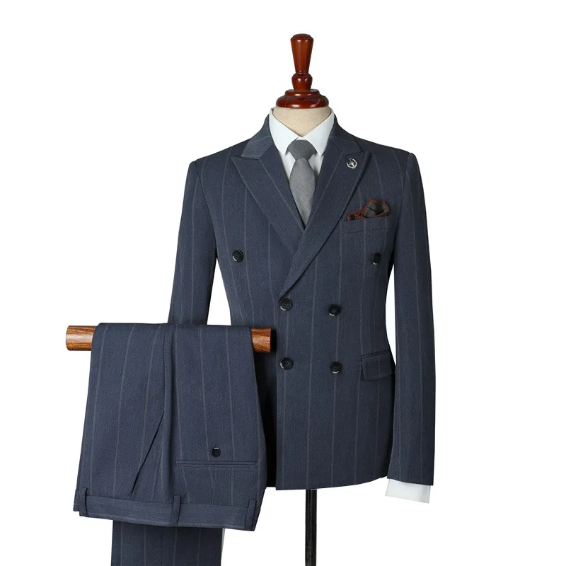 (23) Customized Fashionable Suits for Men, Double-breasted Business Suits