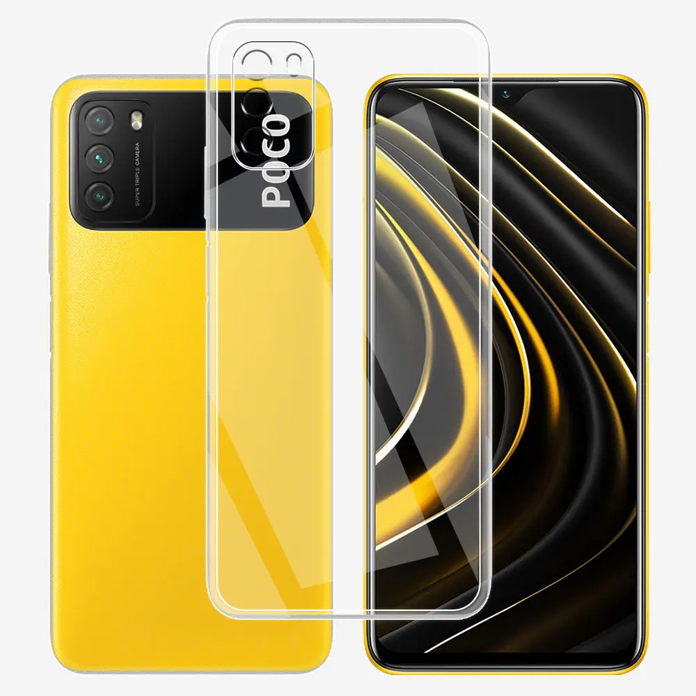 For Xiaomi POCO M3 Pro Case Clear Silicone Soft TPU Phone Case Cover For Poco M3 M3Pro Fundas For POCO M3 Pro Transparent Coque