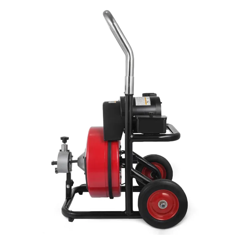 ZT-1000 Hotel Snake Drain Pipe Cleaning Machine Sewer Unblocking Machine with Power 250/370/550W
