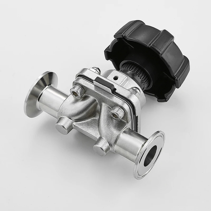 19mm 25mm 32mm 51mm Stainless Steel Quick Install Diaphragm Valve 316L Sanitary Manual Quick-connect Chuck Type Valves