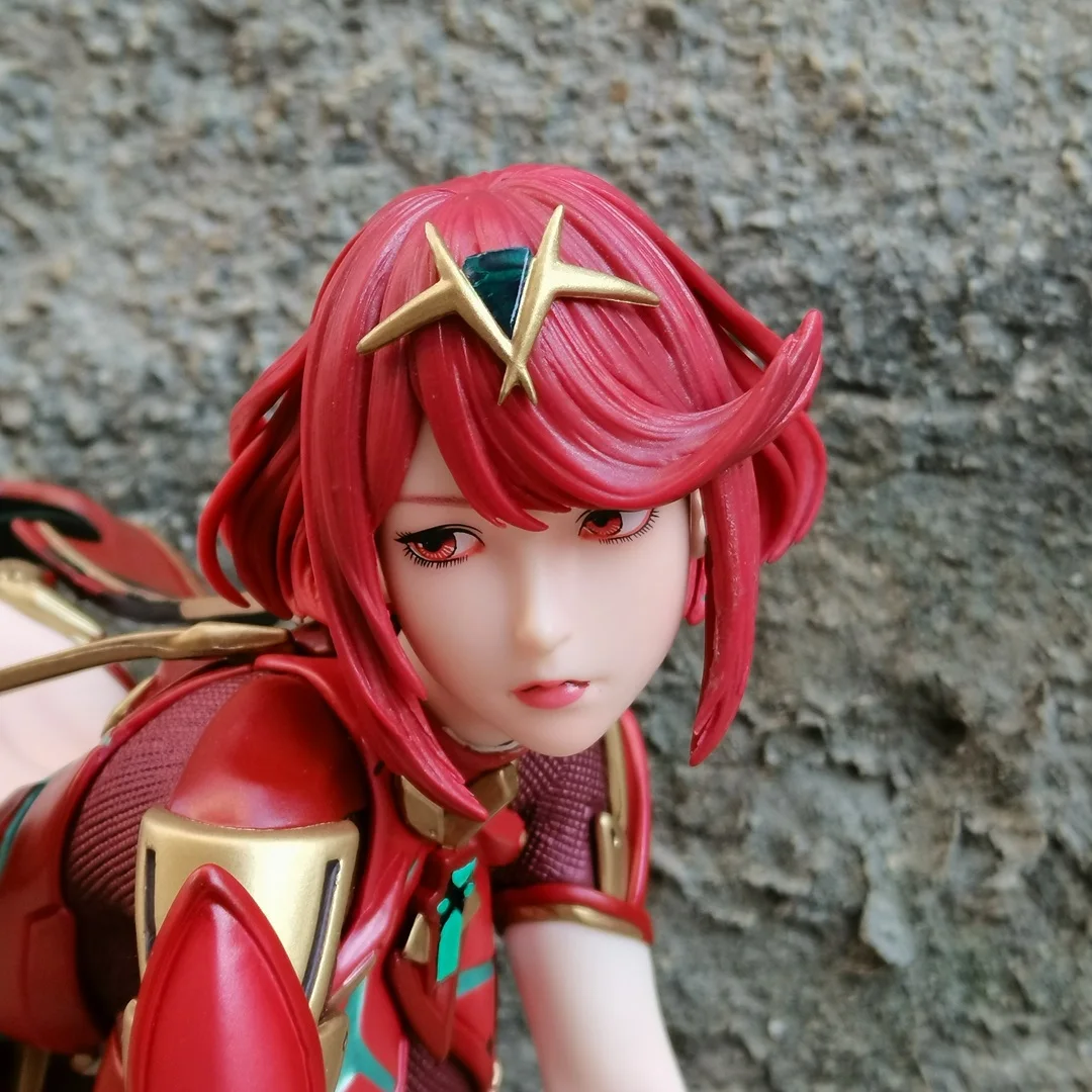 15cm Xenoblade Chronicles 2 Figure Pyra Homura 1/4 Anime Girl PVC Action Figures Toy GK Pyra Statue Game Collection Model Doll