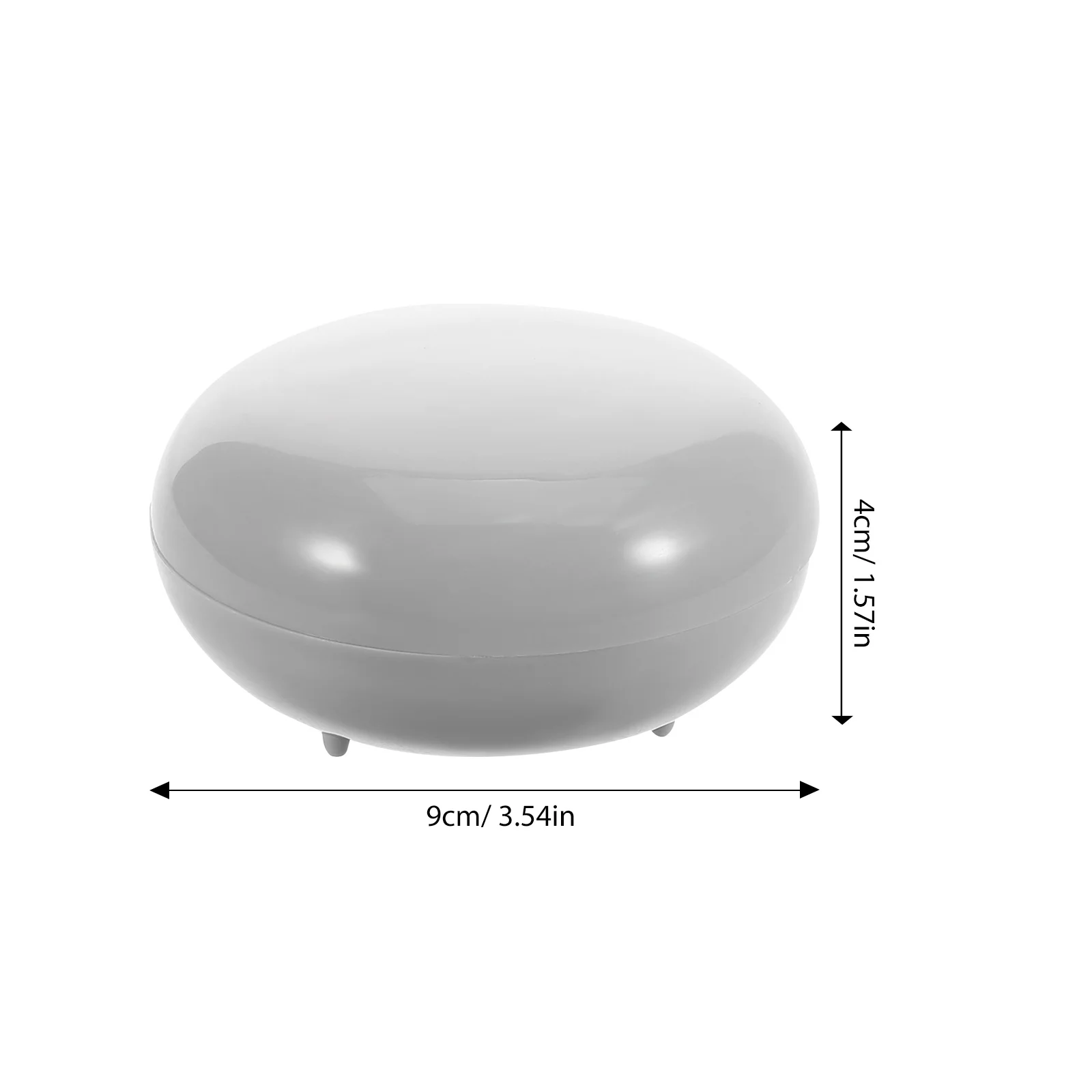 Pearlized Box 9Cm Bright Color Pp Plastic Round Soap Dish For Home Travel Office Use Soap Case Container Holder
