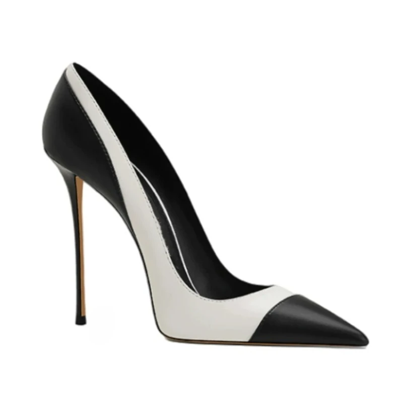 Sexy Color Block Pumps Yuejinlong Designer 2026 Two-Tone Pointed Toe Stiletto High Heels Office Work Party Dress Shoes