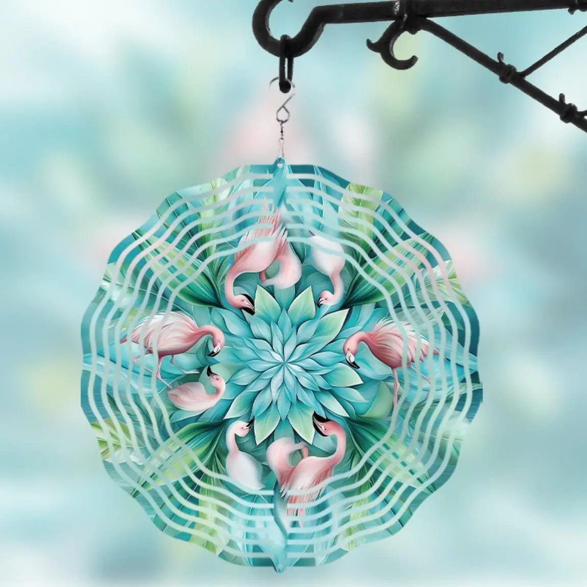 CIFBUY Wind Chime 360 Rotating Wind Spinner Outdoor Garden Decor Creative Gift