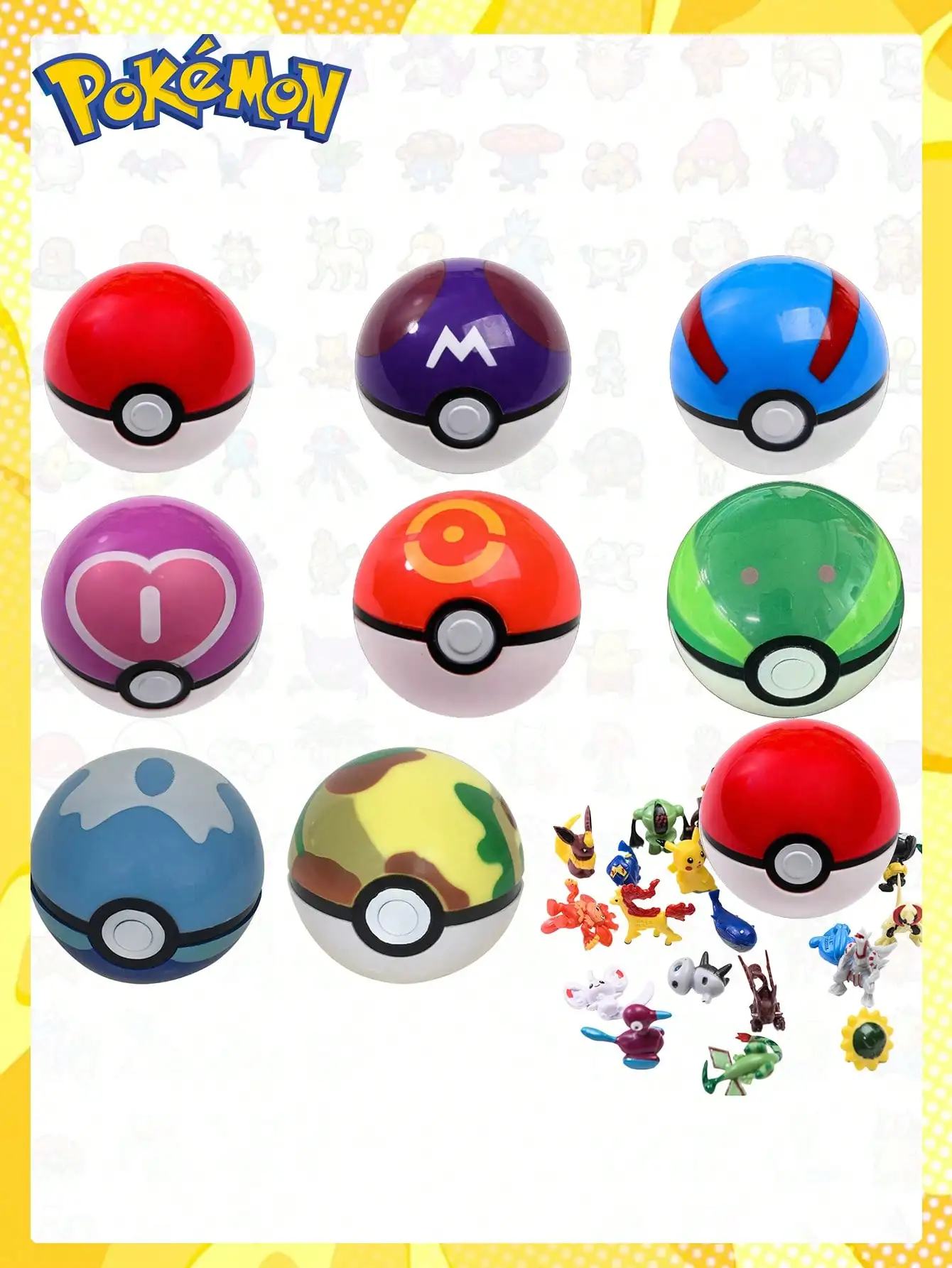 1 قطعة MINISO كزة العاب كروية ، كرات البوكيمون ماستر ، تماثيل الحيوانات الأليفة ، ألعاب البوكيمون ، تماثيل صندوق أعمى ، هدايا مفاجأة أنيمي حفلة sm #5