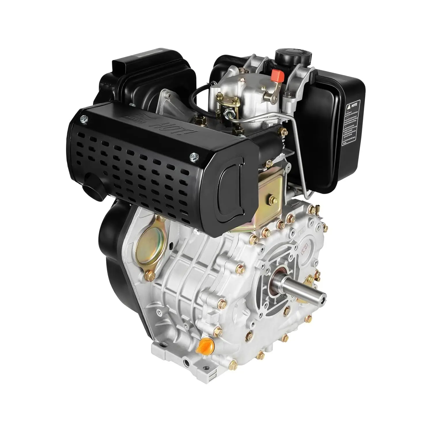 

10HP 4-Stroke Diesels Engine 418CC 6.3KW Single Cylinder Air-Cooled Motor Heavy Duty Hand Start Vertical for, Customized