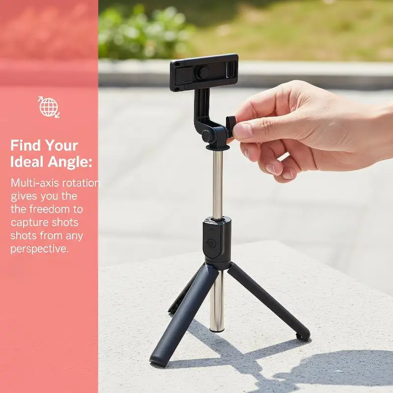 Bluetooth Wireless Selfie Stick Tripod Stand Mobile Phone Holder With Remote Control for Shooting Live Broadcast Vlog Recording