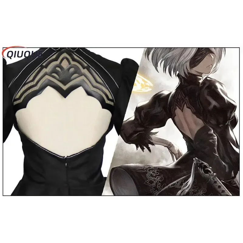 S-5XL Nier Automata Cosplay Costume Yorha 2B Outfits Game Suits Women Role Play Costumes Girls Halloween Party Fancy Dress