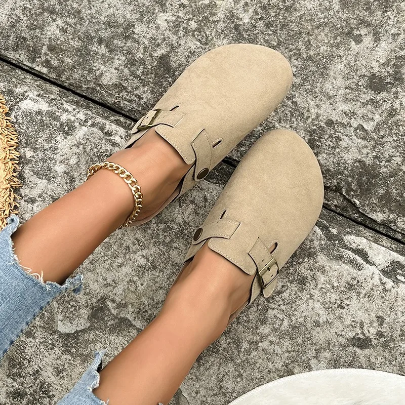 Fashion Casual Women Mules Slippers Clogs Cork Insole 2024 New with Arch Support Outdoor Beach Home Slippers Women Slides Women