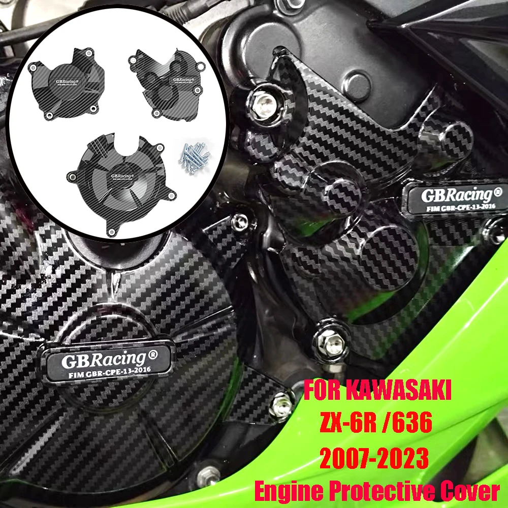 GB Racing Engine Protect Cover ZX6R ZX636 2007-2024 For KAWASAKI ZX-6R Motorcycle Alternator Clutch Protection Cover Accessories