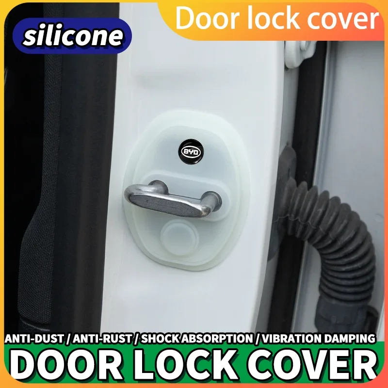 

4PCS Car Door Lock Cover Case Accessories For BYD Atto 3 Act 3 Tang F3 E6 Dmi Yuan plus Song plus ev f0 f3 Qin Pro M6 G3 G5 G7