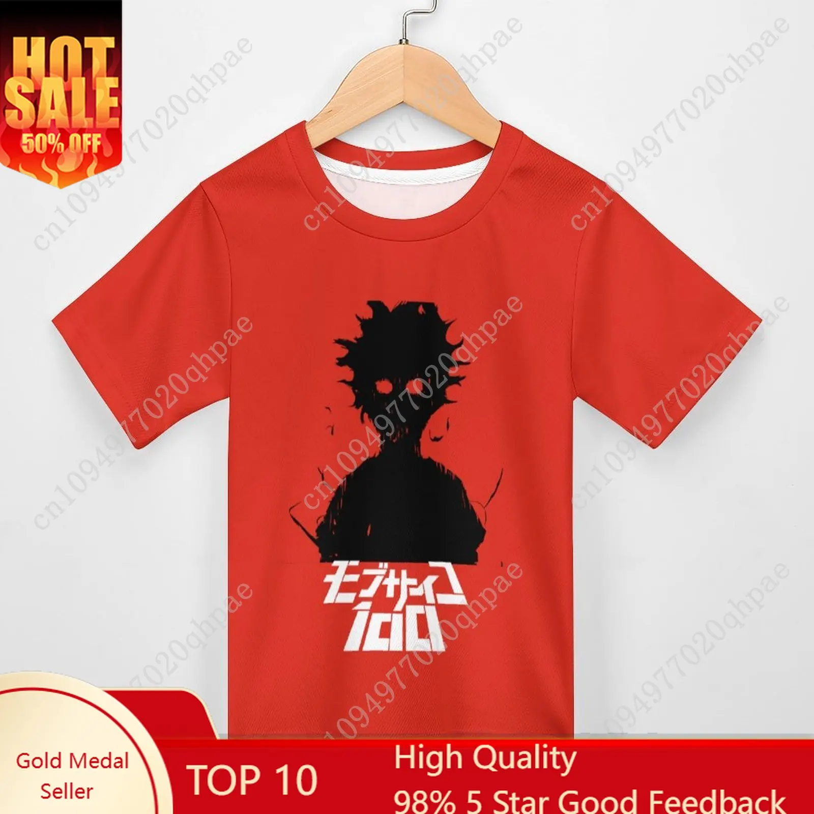 

Mob Psycho 100 T Shirt Boys Girls Childs Cotton Short Sleeves Tlightweight Breathable Comfortable Tshirt Custom Made Summer Tops