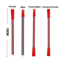 150mm JST 2 Pin Male & Female Cable Connector JST 2P Wires Plug for LED Lamp Strip RC BEC 25mm 30mm Fan Battery FPV Drone