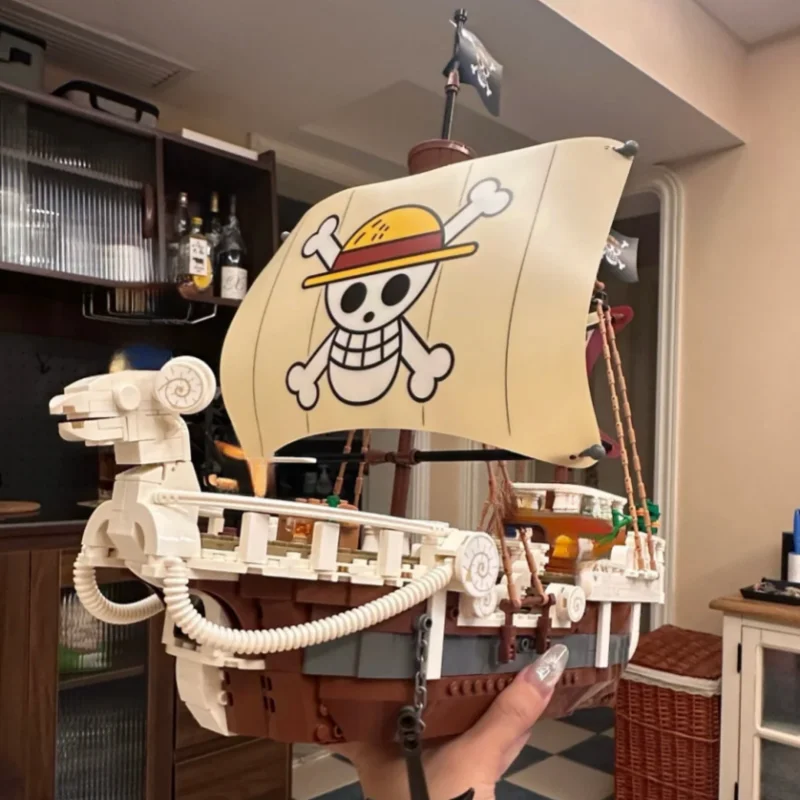 

Новый набор строительных блоков Merri Sailboat, подарок на день рождения для мальчиков и девочек, рождественский подарок, украшение для дома, в комплект входит