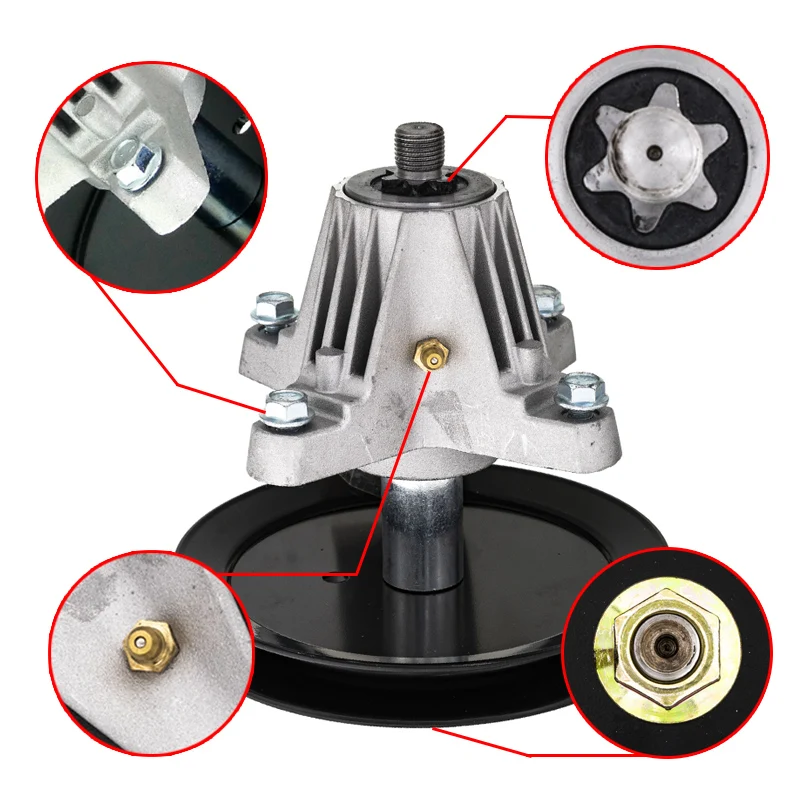 Replaces MTD Cub Cadet Spindle: 918-04865A, 618-04636, 918-04636, 618-04636A, 918-04636A