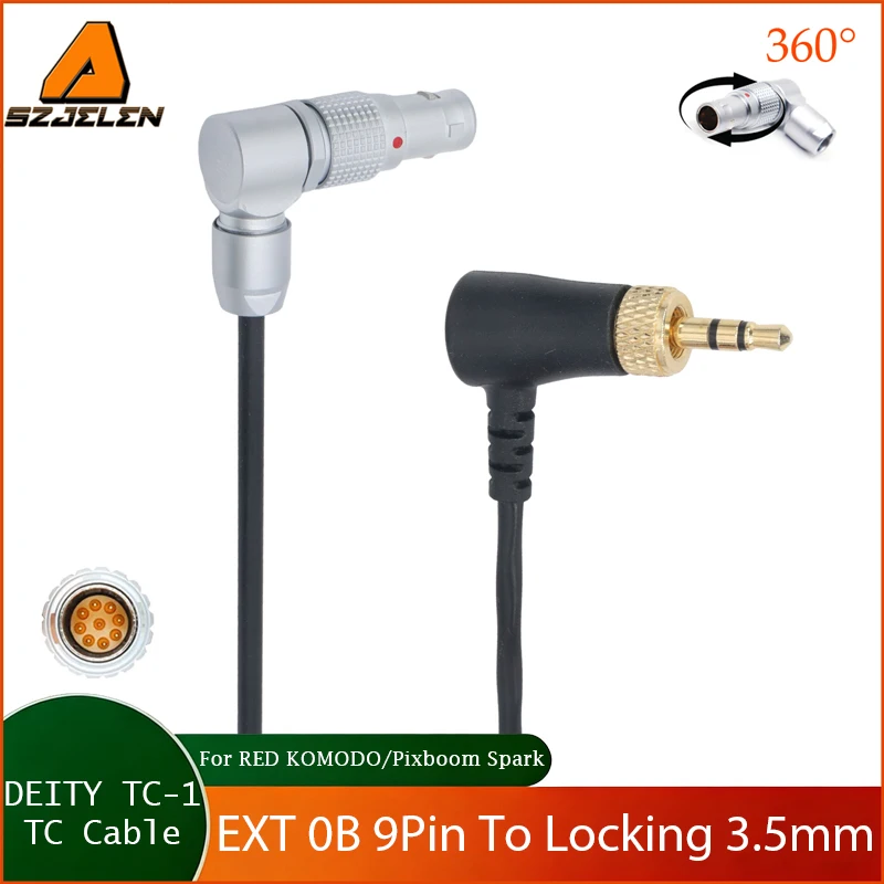 Hot Sale Pixboom Spark Camera To DEITY TC-1/EXT 9 Pin To 3.5mm TRS Tentacle Sync TIMECODE Cable Fit For RED RED V-RAPTOR/KOMODO