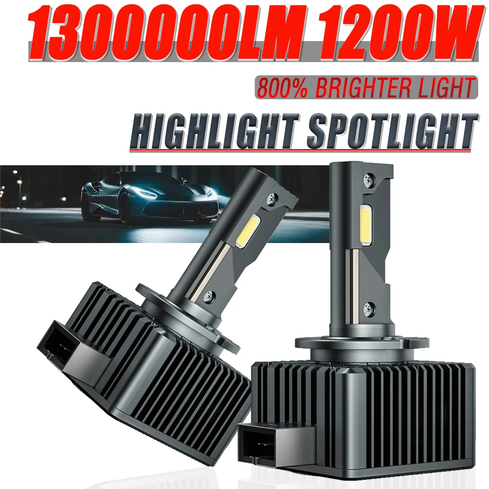 

D1S D2S D3S D4S D8S LED Lights Bulb for Car CANBUS Auto Headlight Replace Xenon Headlamp 1300000LM High Power 12V 24V Plug&Play