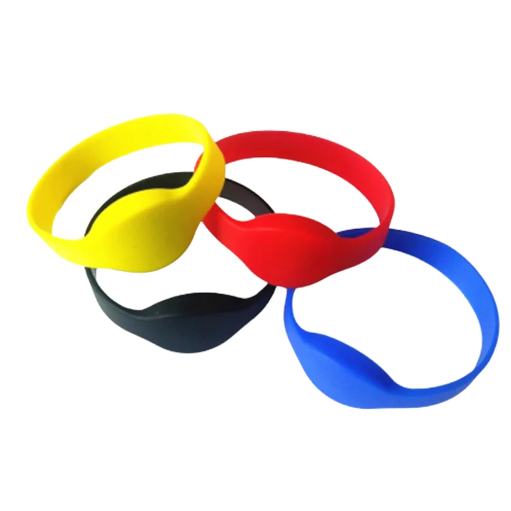 3pcs RFID Read-only Bracelet Smart Chip 13.56Mhz Tag Available Access Control System IC Non-rewritable Badge S50 Badge Wristband