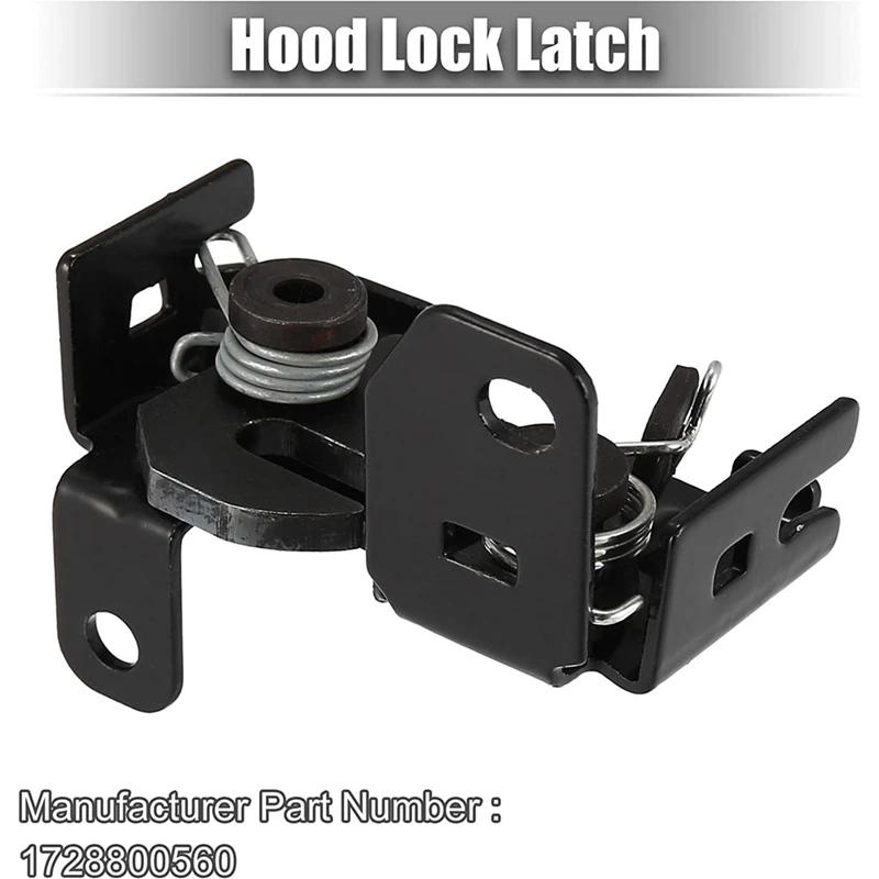 Engine Hood Catch Lock Latch 1728800560 For Mercedes-Benz SL63 S600 SLK350 SLK250 SL450 Replacement Black