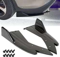 2PCS Rear Bumper Lip Diffuser Splitter Canard Protector Front Spoiler Body Kit For Honda Civic Type-R EK9 EP3 FD2 FN2 FK2 FK8