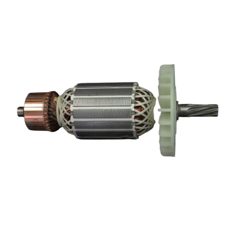 2195 2195V Water Drill 7-Tooth Armature Rotor, Copper Motor Replacement Accessory for Core Drilling Machine