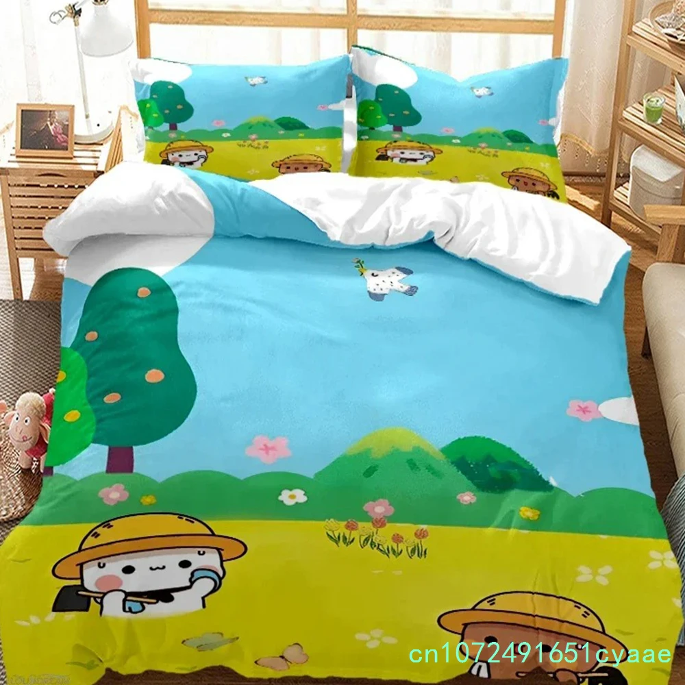 Cute Bubu Dudu Cartoon Bear Panda Bedding Set Bedroom Soft Modern Bedspreads Comefortable Duvet Cover Quilt Cover And Pillowcase
