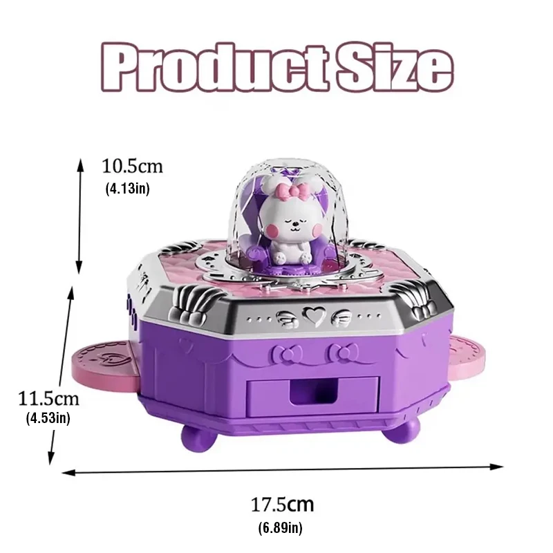Magical Jewelry Making Kit 3D Magic DIY Jewel Rings Keychain Creative Handmade Craft Box Set for Girls Xmas Birthday Gifts