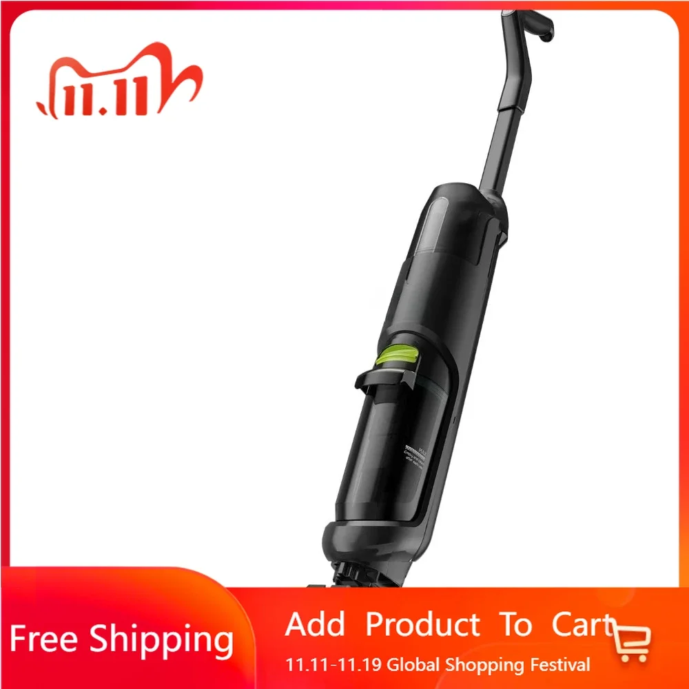 Cordless dry and wet hard floor cleaner, self system, used for multi surface vacuum mops, suitable for cleaning sticky dirt