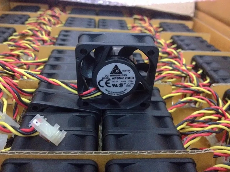 

Free shipping for brand new 4015 4CM12V 0.35A AFB0412SHB dual ball bearing server cooling fan