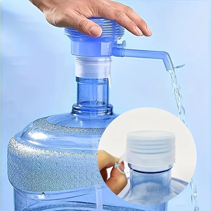 Leak-Proof Reusable Water Bottle Lid - Cap for 5-Gallon Water Bottles , Suitable for Water Dispensers, with Inner Lock