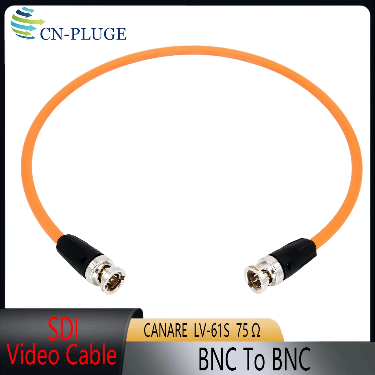 Blue red black green Canare LV-61S 75ohm camera video signal SDI transmission line BNC plug to  BNC plug  Camera SDI  cable