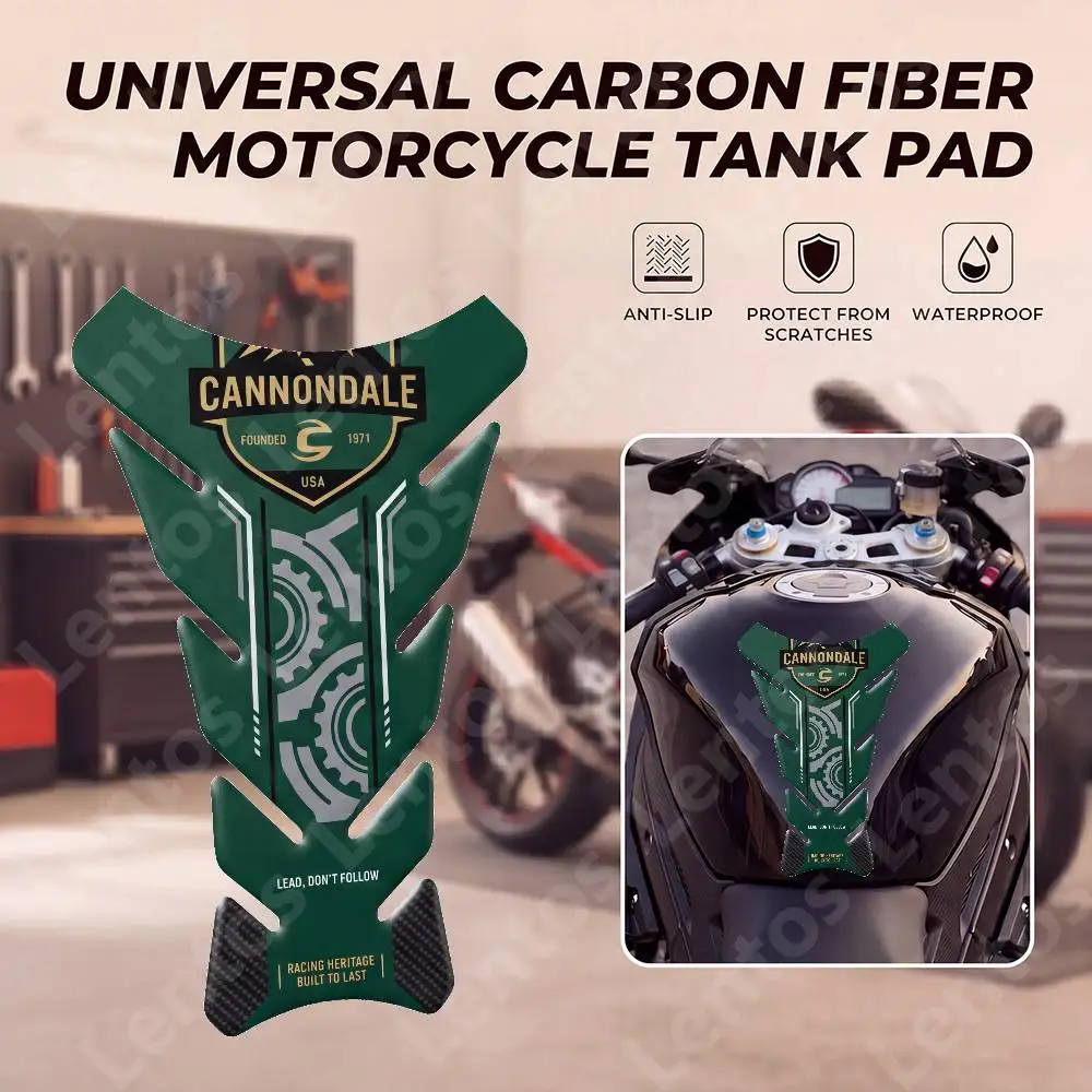 

For Cannondale Motorcycle Fish Bone Fuel Tank Sticker Anti-Slip Tank Pad Decal