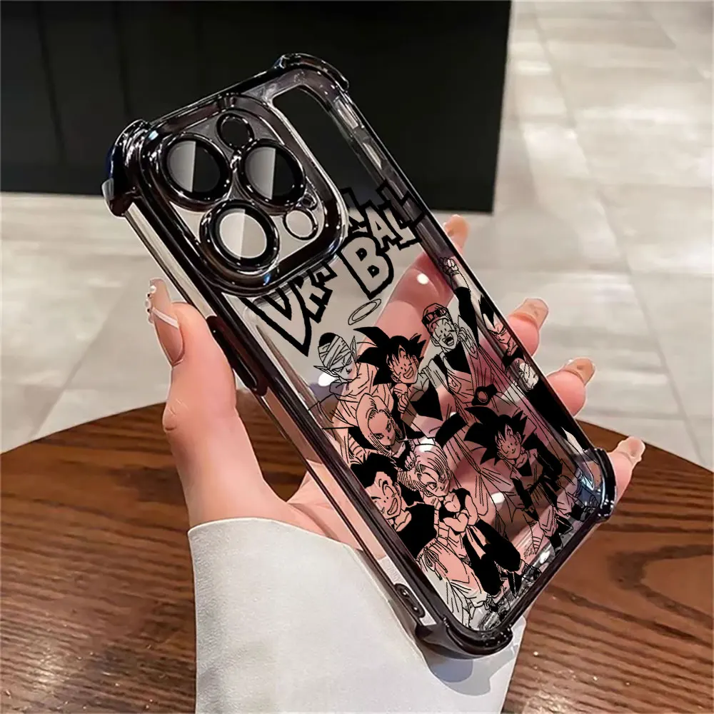 Plating Phone Case For iPhone 17 17e 16 15 14 13 12 11 Pro Max X XR XSMax Mini Air Plus Anti-Fall Son Goku Dragon Balls Manga view 4